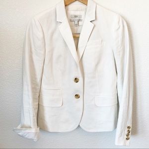J. Crew Cream Schoolboy Blazer, size 4